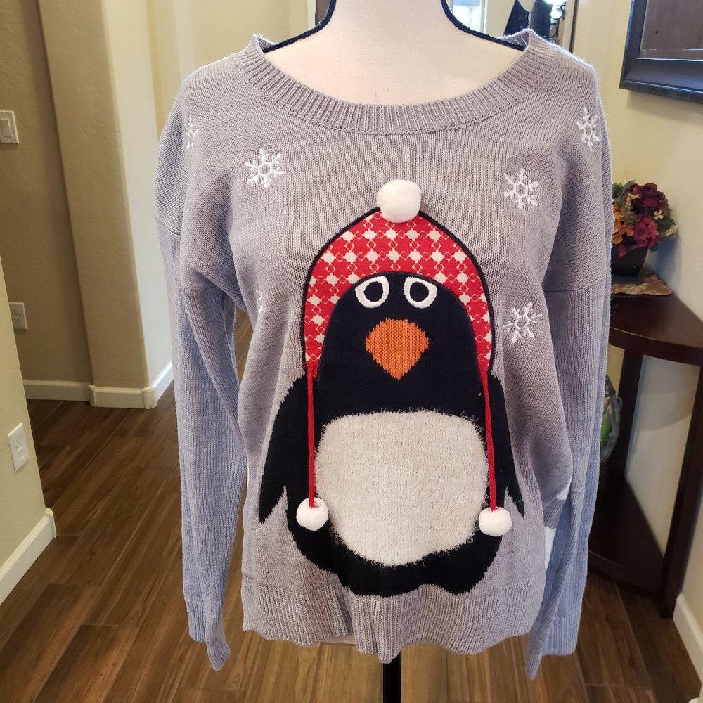Holiday Penguin Sweater